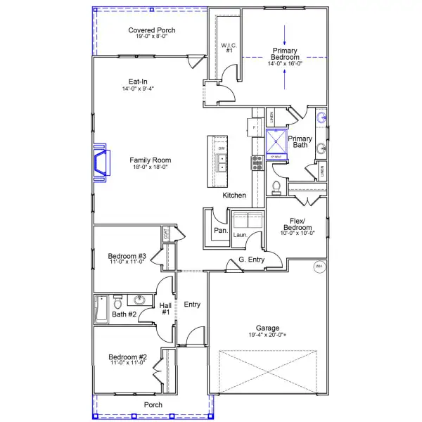 2D floor plan layout of this home in Ellington, Elgin, SC (Image 2). 2D floor plan layout of this home in Ellington, Elgin, SC (Image 2).