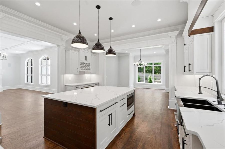 Furnished interior view inside a new home in , Roswell (Image 17).