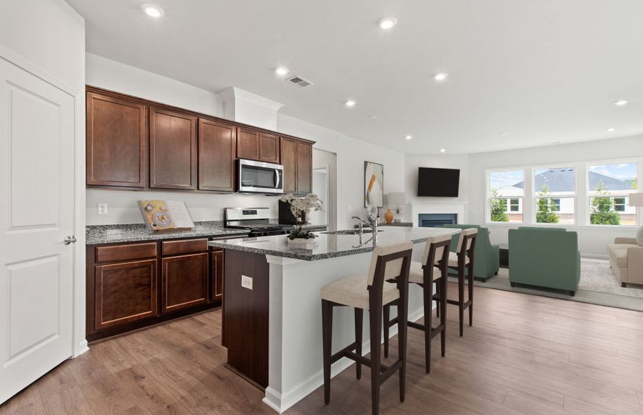 Representative furnished interior of a home built from the Rosemont by Pulte Homes in Bennett Park, Grayson (Image 30).