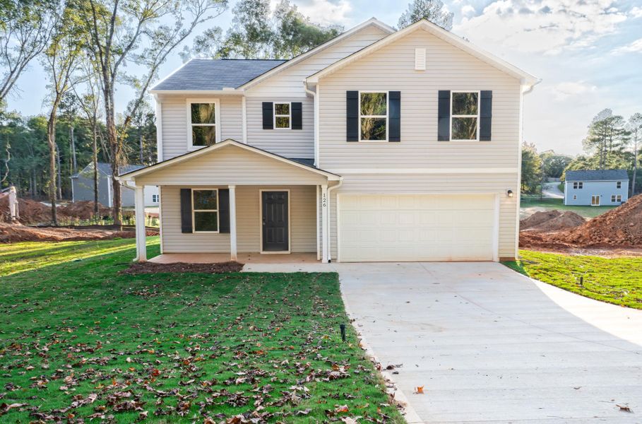 Exterior details and patio area of a home in Creekside, Anderson (Image 3). Exterior details and patio area of a home in Creekside, Anderson (Image 3).