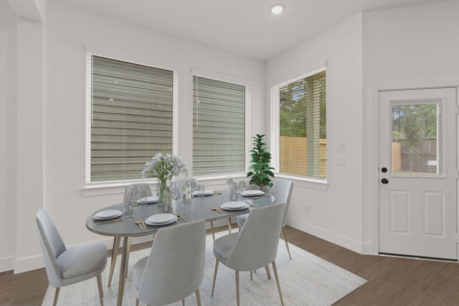 Representative furnished interior of a home built from the Cheverny by Chesmar Homes in The Woodland Hills Chateau, Willis (Image 6).