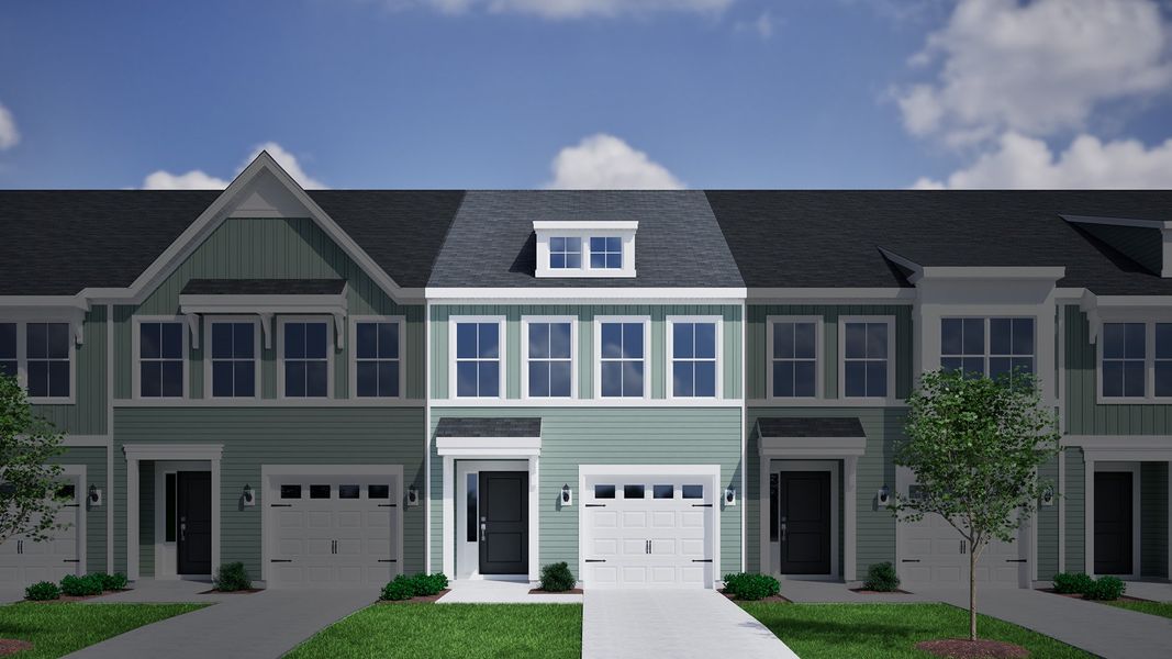 Representative exterior photo of a completed home built from the Dahlia - Genesis Value Collection by Mungo Homes in Westview, Charlotte, NC (Image 10).