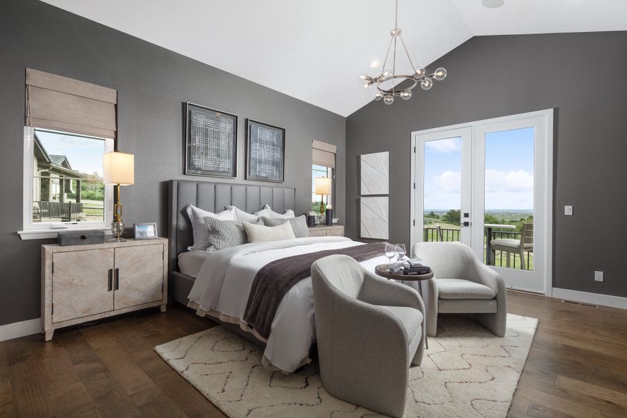 Representative furnished interior of a home built from the Residence 1 by Trumark Homes in The Summit at Castle Pines, Castle Pines (Image 12).