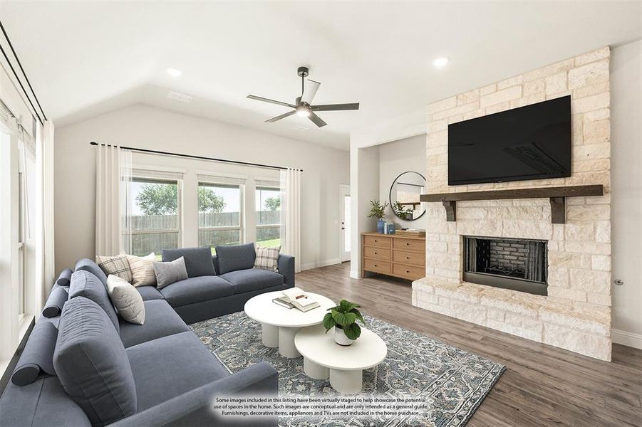 Furnished interior view inside a new home in Godley Ranch Classic, Godley (Image 17). Furnished interior view inside a new home in Godley Ranch Classic, Godley (Image 17).