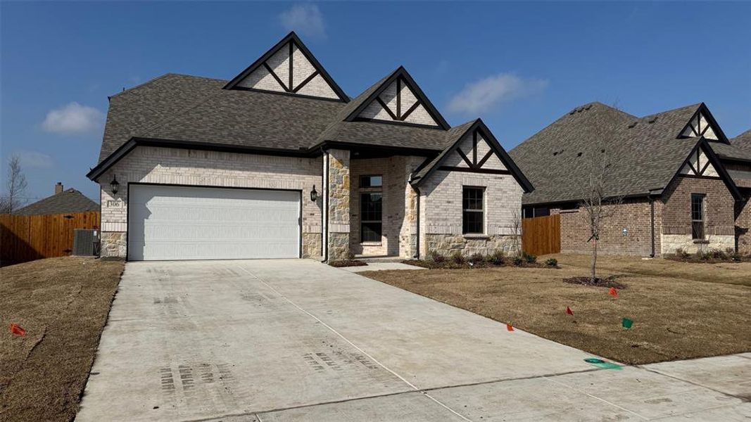 Front exterior of a new home in DeBerry Heritage, Josephine, TX, highlighting curb appeal (Image 1). Front exterior of a new home in DeBerry Heritage, Josephine, TX, highlighting curb appeal (Image 1).