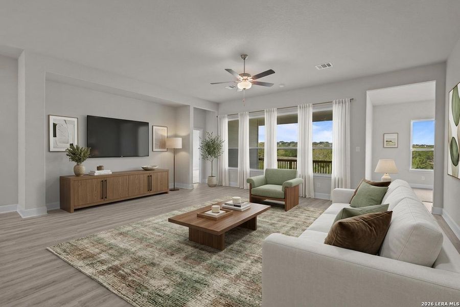 Furnished interior view inside a new home in Homestead, Schertz (Image 14).