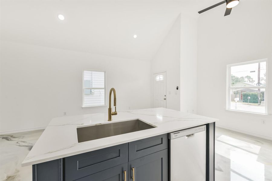 Furnished interior view inside a new home in Bridgeland, Cypress (Image 10).