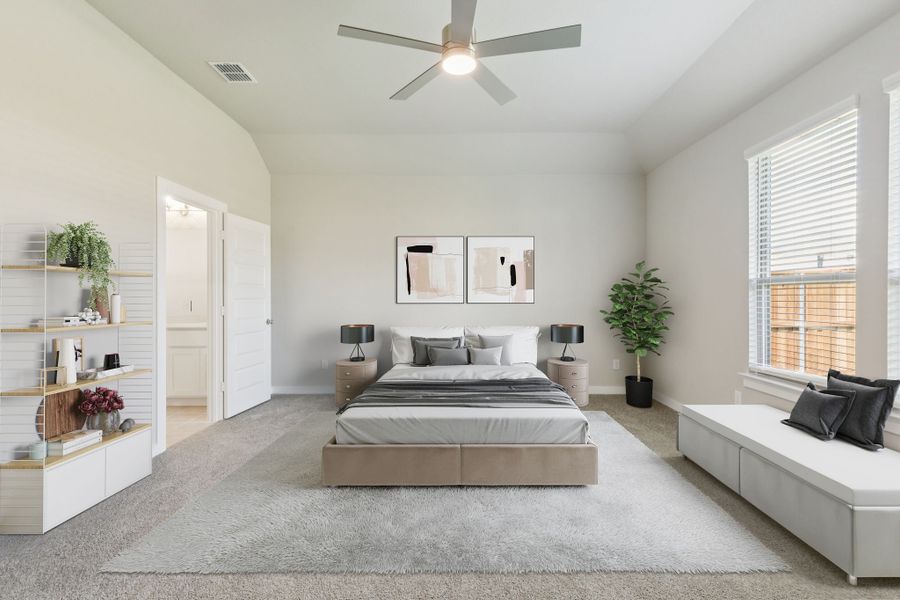 Representative furnished interior of a home built from the Stanley II | Ventana by Trophy Signature Homes in Ventana, Fort Worth (Image 12).