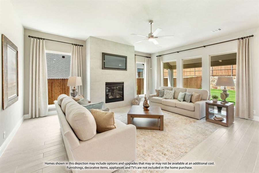 Furnished interior view inside a new home in Timberbrook, Justin (Image 28).