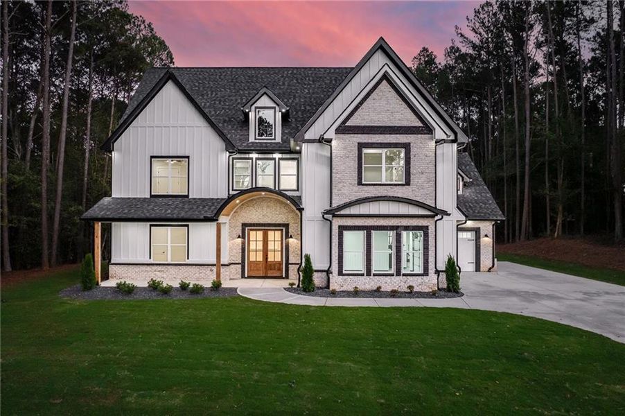 Front exterior of a new home in , Winder, GA, highlighting curb appeal (Image 29).