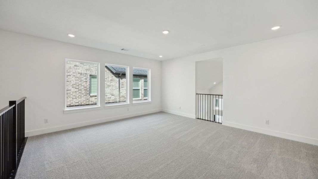 Representative unfurnished interior of a home built from the Mason III by Southgate Homes in Painted Tree 50' Series, McKinney (Image 23). Representative unfurnished interior of a home built from the Mason III by Southgate Homes in Painted Tree 50' Series, McKinney (Image 23).