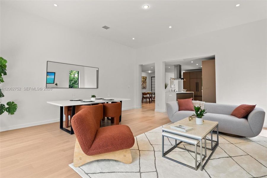Furnished interior view inside a new home in , Miami (Image 8). Furnished interior view inside a new home in , Miami (Image 8).