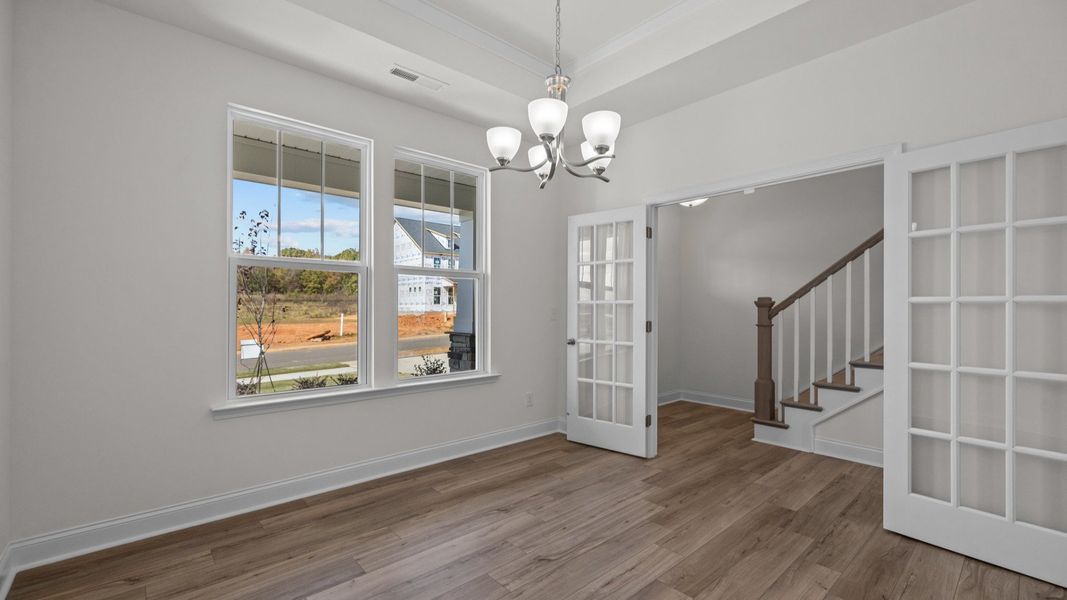 The Fairfield Plan by DRB Homes in McBride Indian Trail, NC - Dining
