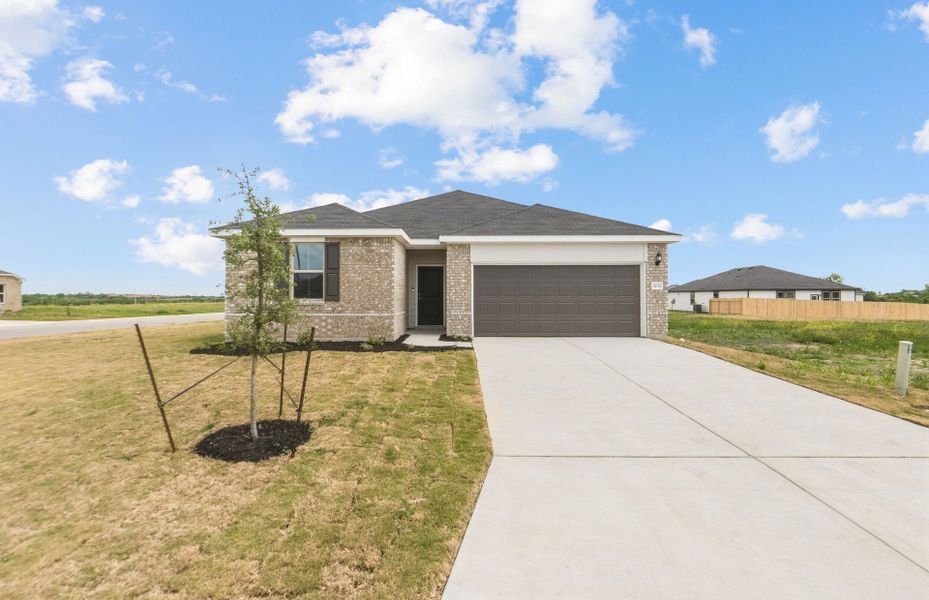 Front exterior of a new home in County View, Temple, TX, highlighting curb appeal (Image 18).