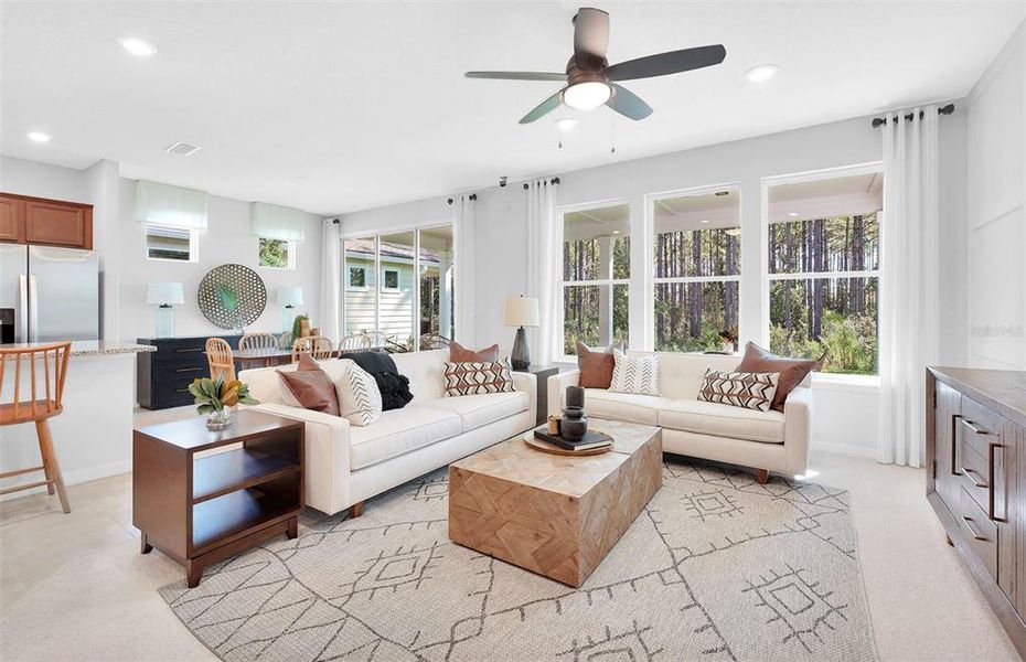 Furnished interior view inside a new home in Del Webb Sunchase, Parrish (Image 6).