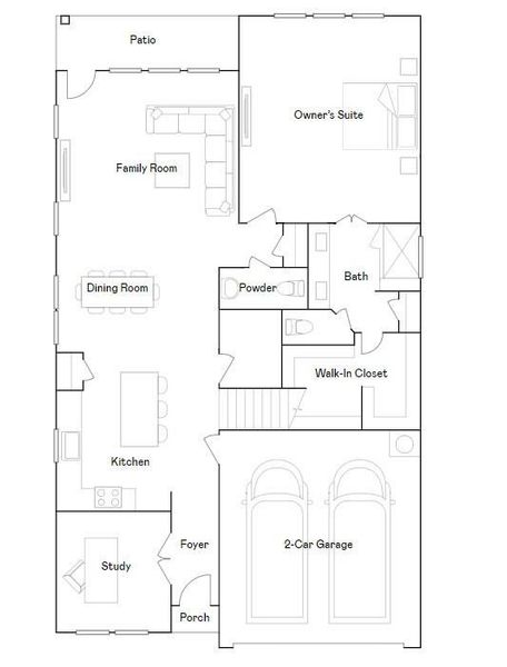 2D floor plan layout of this home in Synova, Crosby, TX (Image 3).