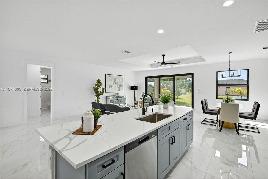 Furnished interior view inside a new home in , Lehigh Acres (Image 15).