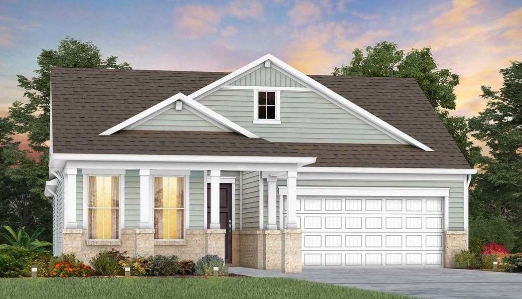 Palmary Exterior in new homes for 55+ Active Adult community in Del Webb Barton Village Palmary Exterior in new homes for 55+ Active Adult community in Del Webb Barton Village