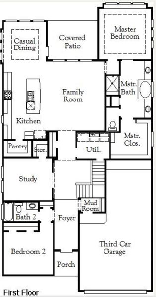 First floorplan - Representative Photo