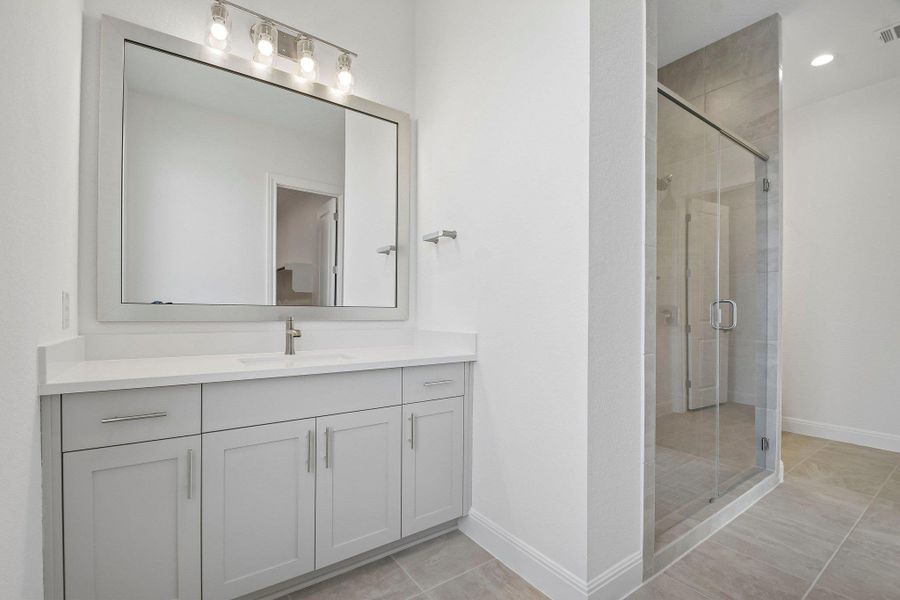 Furnished interior view inside a new home in 6 Creeks, Kyle (Image 11). Furnished interior view inside a new home in 6 Creeks, Kyle (Image 11).