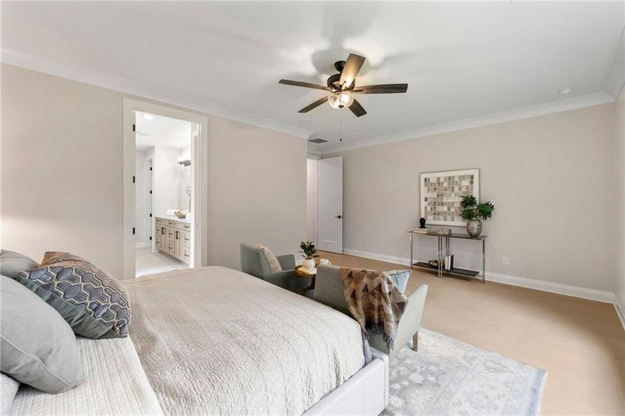 Furnished interior view inside a new home in , Canton (Image 7).