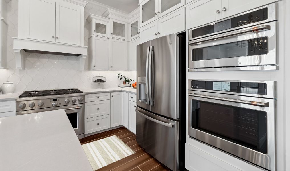 Kitchen with stainless steel appliances Kitchen with stainless steel appliances
