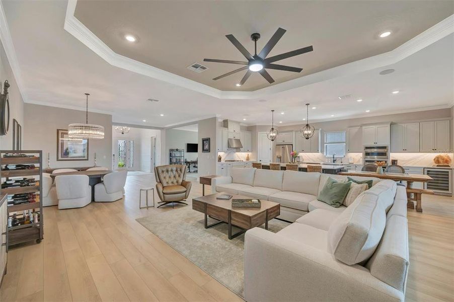 Furnished interior view inside a new home in , Palmetto (Image 69).