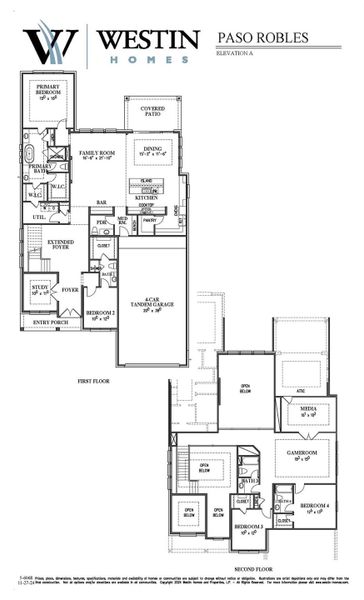 2D floor plan layout of this home in COLTON™ - 60', Montgomery, TX (Image 3).