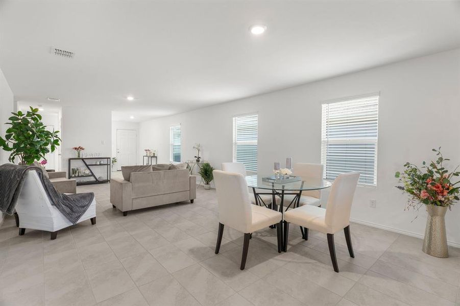 Spacious Dining area to Spacious Living Room