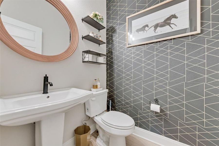 Furnished interior view inside a new home in Karis - Village Series, Crowley (Image 16). Furnished interior view inside a new home in Karis - Village Series, Crowley (Image 16).