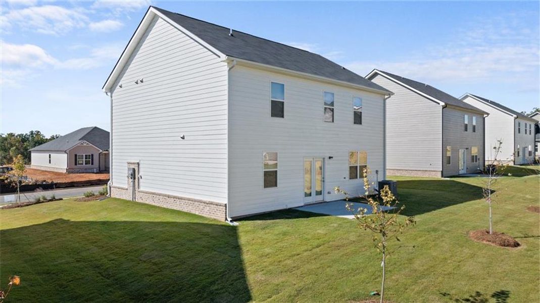 Exterior details and patio area of a home in Poplar Preserve, Newnan (Image 3).