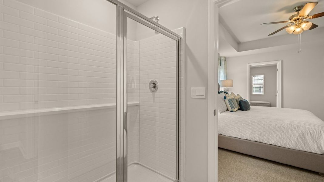 Representative furnished interior of a home built from the Elston - Express by D.R. Horton in The Abbey at Trolley Run Station, Aiken (Image 16).