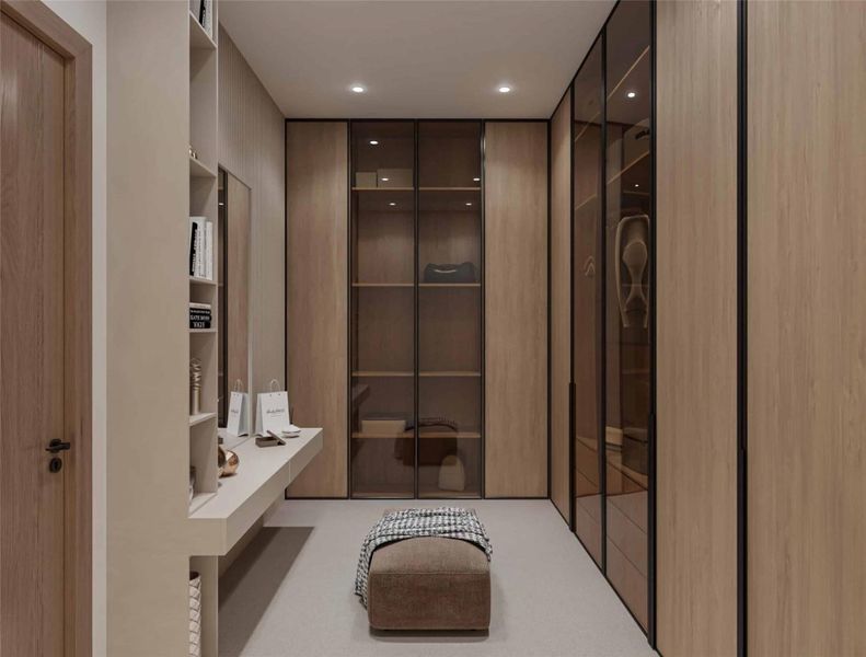 Mudroom with recessed lighting Mudroom with recessed lighting