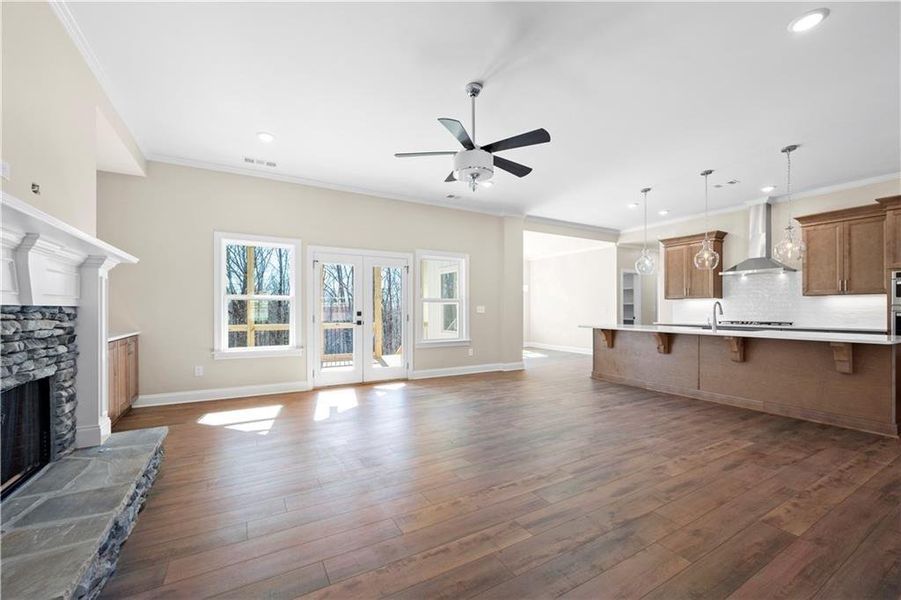 Spacious, unfurnished interior of a new home in , Ball Ground (Image 43). Spacious, unfurnished interior of a new home in , Ball Ground (Image 43).