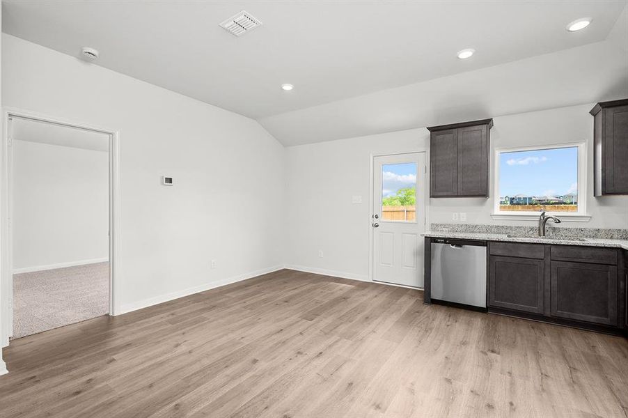 Furnished interior view inside a new home in Big Sky Estates, Ponder (Image 3).
