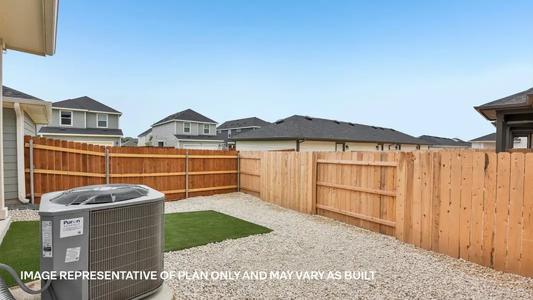 Exterior details and patio area of a home in Avery Centre, Round Rock (Image 32).