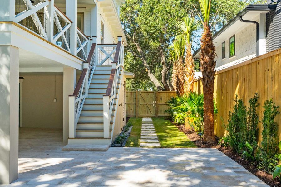 Exterior details and patio area of a home in , Isle Of Palms (Image 32). Exterior details and patio area of a home in , Isle Of Palms (Image 32).