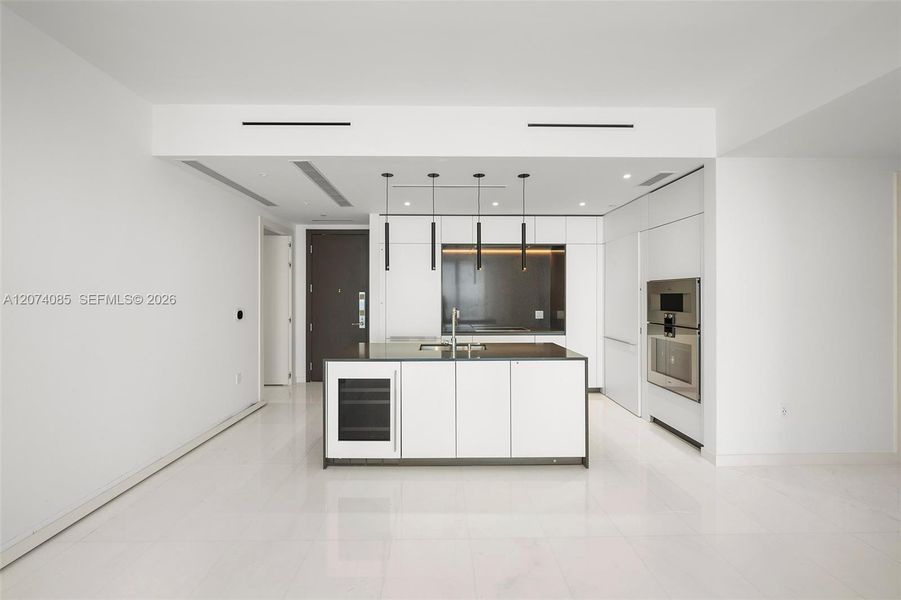 Furnished interior view inside a new home in , Miami (Image 10).