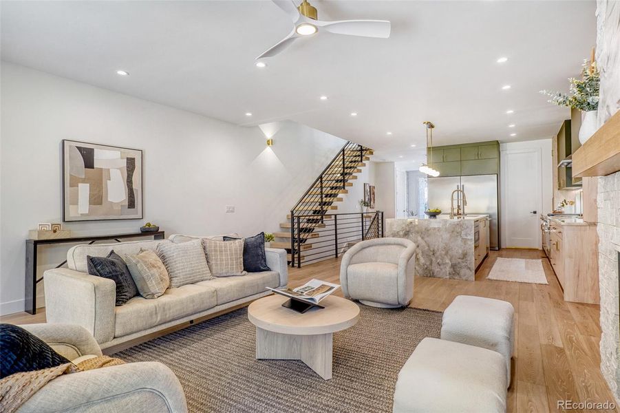 Furnished interior view inside a new home in , Denver (Image 17).