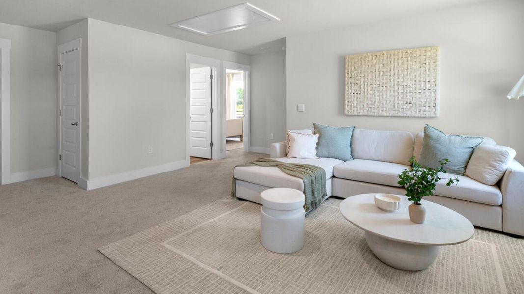 Furnished interior view inside a new home in Surfside Landing, Hubert (Image 20).