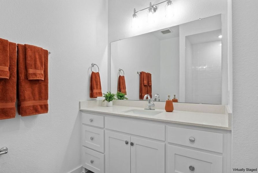 Furnished interior view inside a new home in Willow Grove Townhomes, Melissa (Image 34).