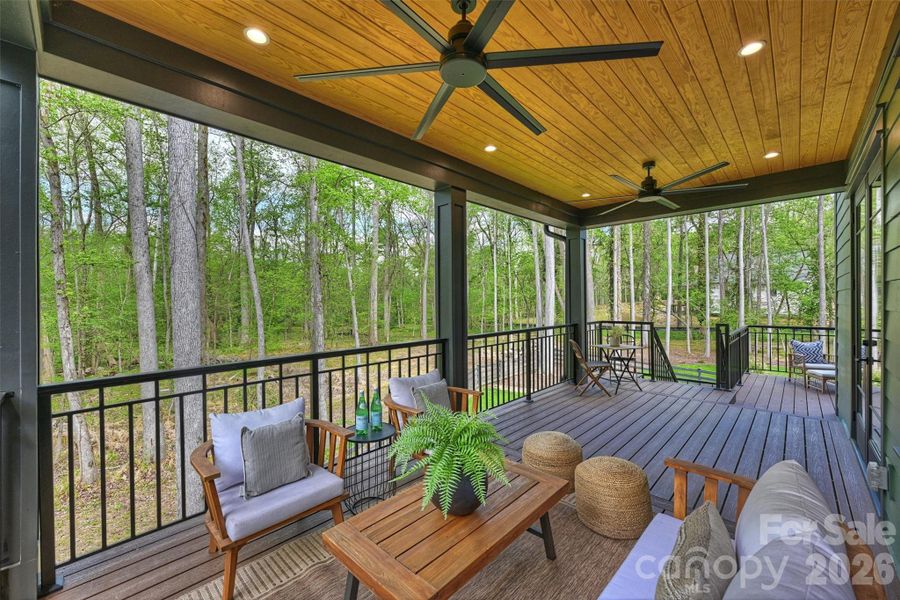Exterior details and patio area of a home in , Charlotte (Image 27).