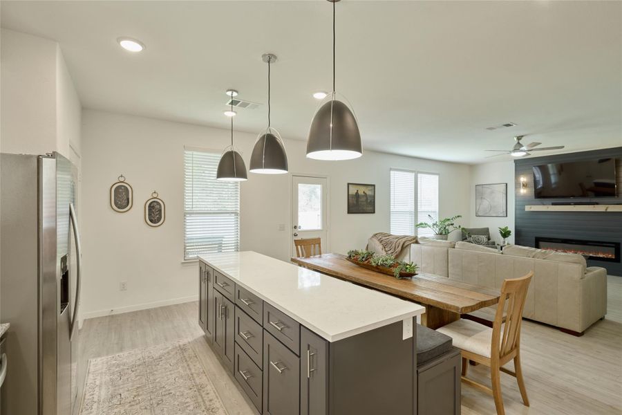 Furnished interior view inside a new home in The Pines At Seven Coves, Willis (Image 11).