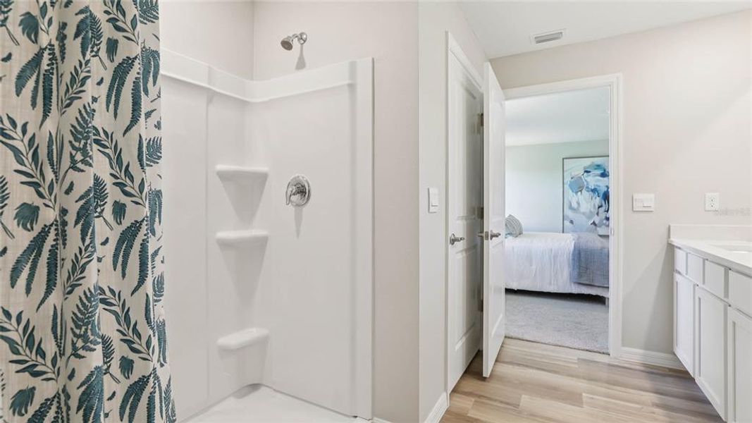 Furnished interior view inside a new home in McGinley Landing, Ocala (Image 20). Furnished interior view inside a new home in McGinley Landing, Ocala (Image 20).