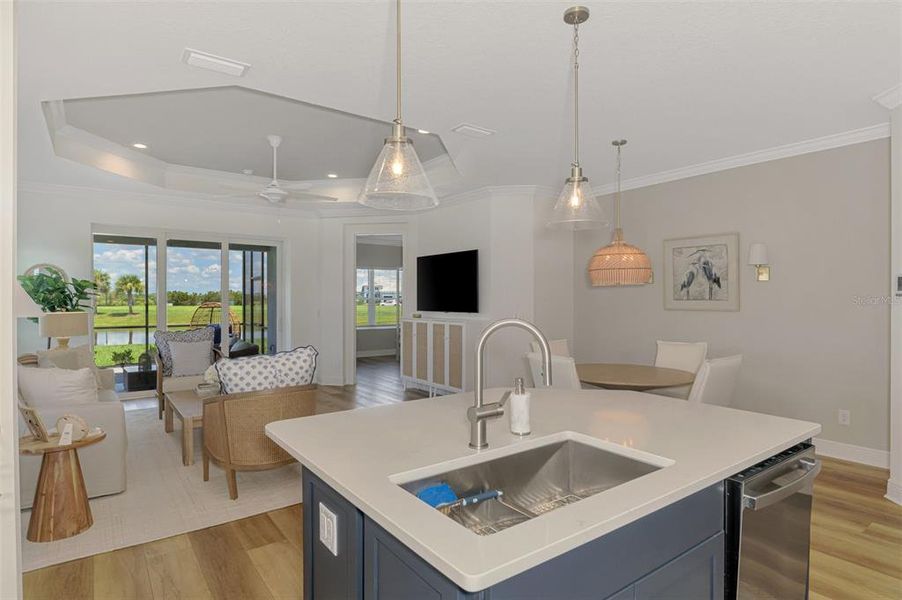 Furnished interior view inside a new home in , Sarasota (Image 17).