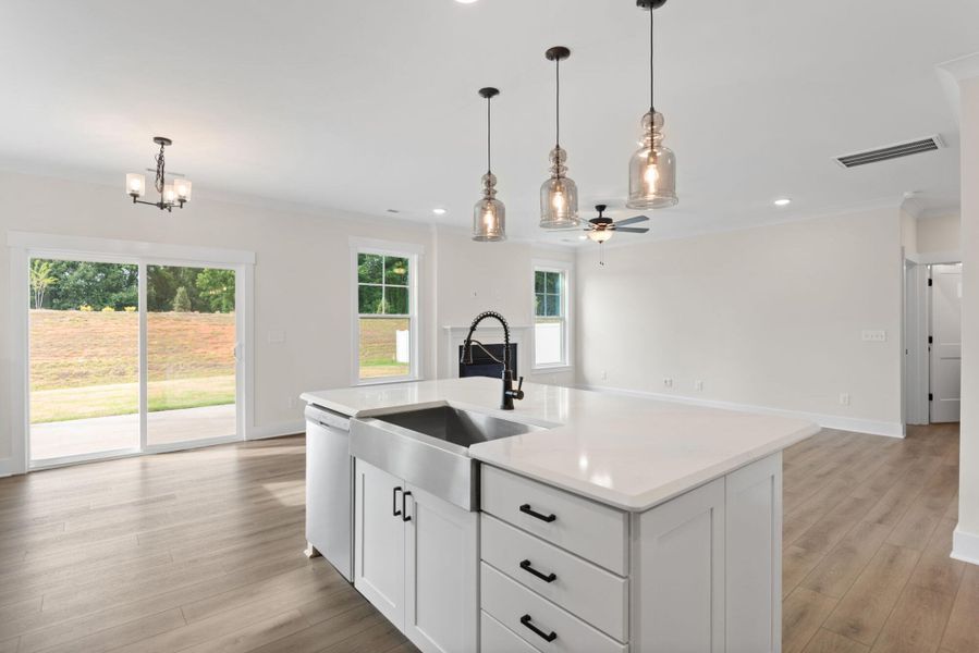 Furnished interior view inside a new home in Monterra, Kernersville (Image 7). Furnished interior view inside a new home in Monterra, Kernersville (Image 7).