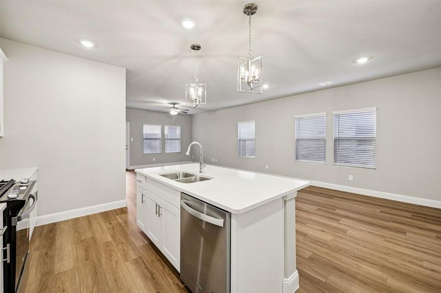 Furnished interior view inside a new home in Parks at Foster Crossing - Spring Series, Anna (Image 13).