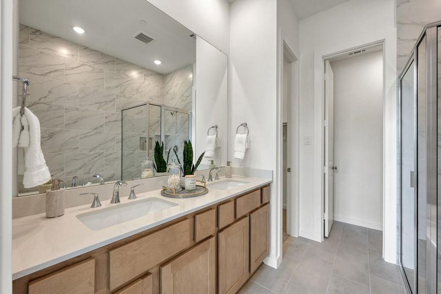 Furnished interior view inside a new home in Woodforest Townhomes, Montgomery (Image 17).