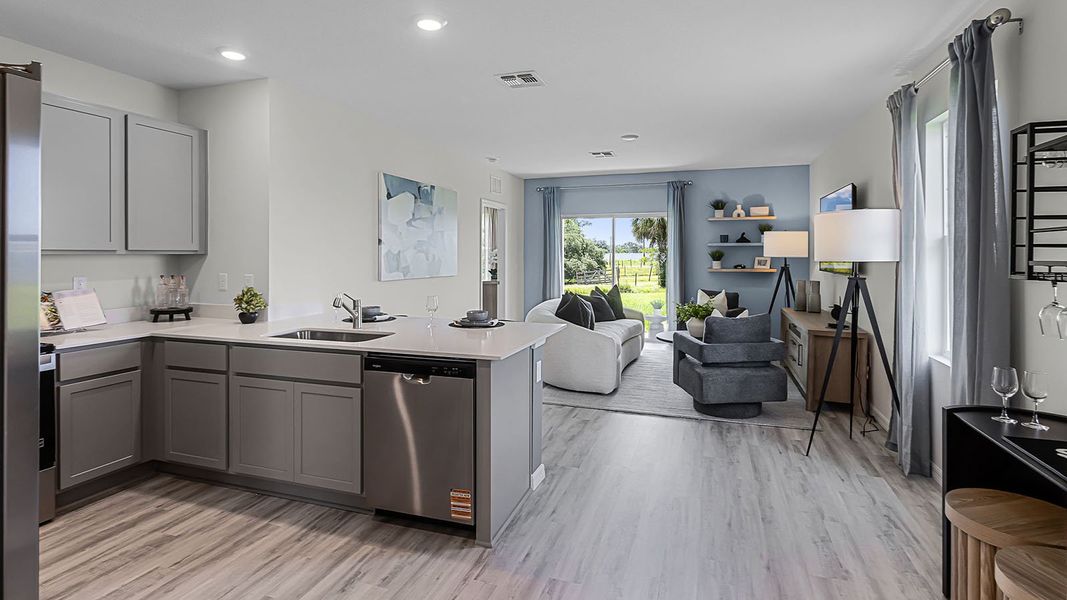 Representative furnished interior of a home built from the ALLEX by D.R. Horton in Avalon Park Tavares, Tavares (Image 7).