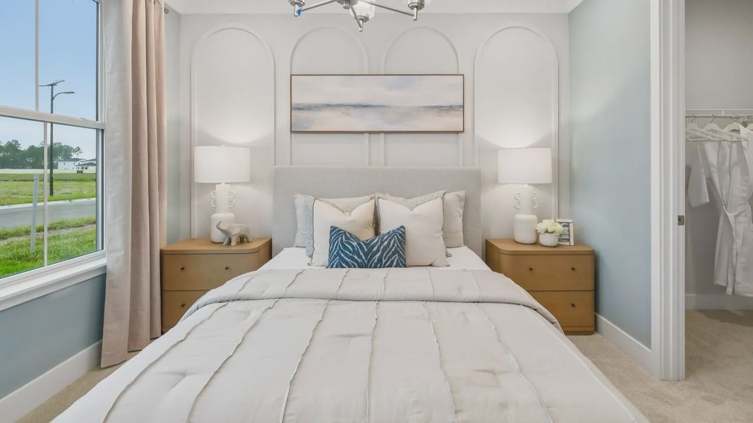 Furnished interior view inside a new home in Ardisia Park, New Smyrna Beach (Image 43).